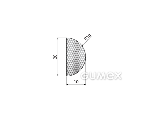 MIKROPORÖSE GUMMIPROFILE D-FORM
